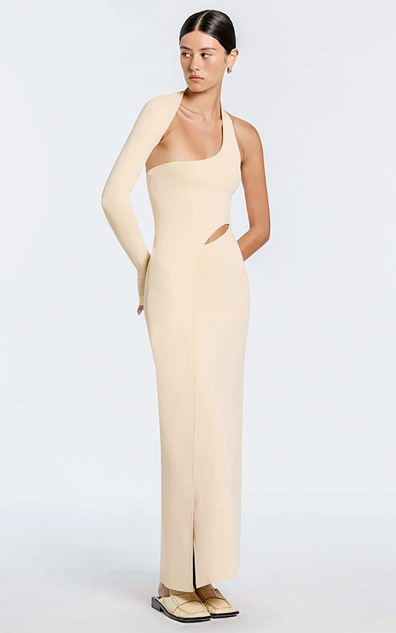 White bandage maxi outlet dress